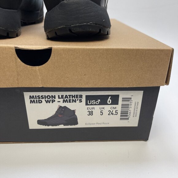 Black Diamond Mission Wom 7.5 / M6 US Leather Mid Waterproof Approach Shoes New - Picture 5 of 12